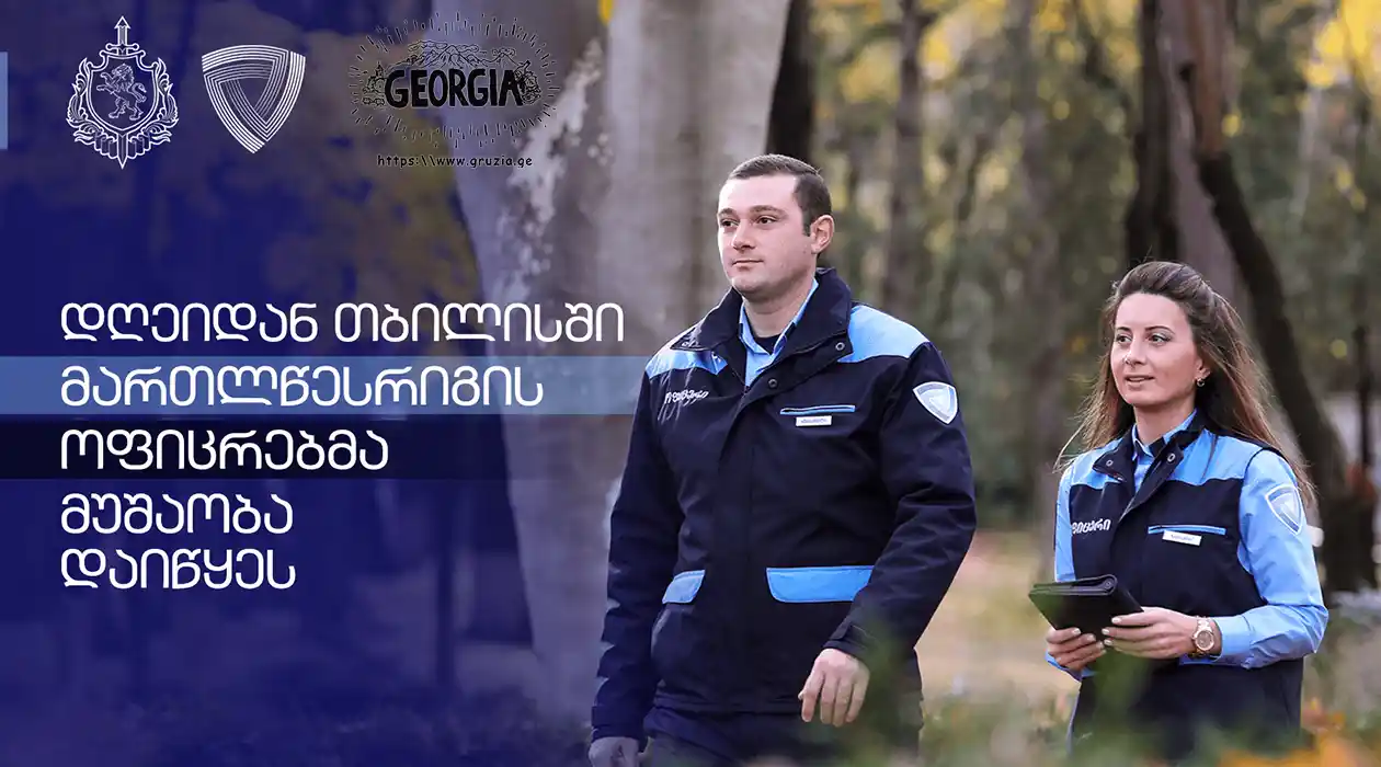 Офицеры правопорядка в Грузии